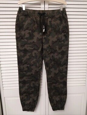 Zanerobe Men's Sureshot Olive Green Camo Joggers